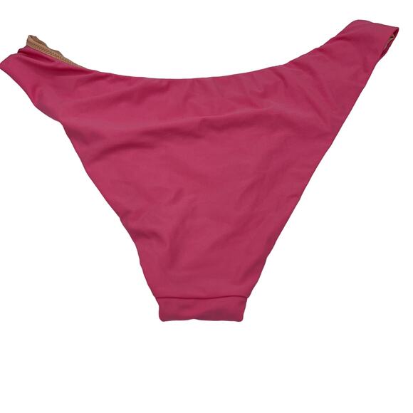 New NWT J. Crew Neon Pink Bikini Swim Bathing Suit Bottom Women's Size Medium - Picture 5 of 8